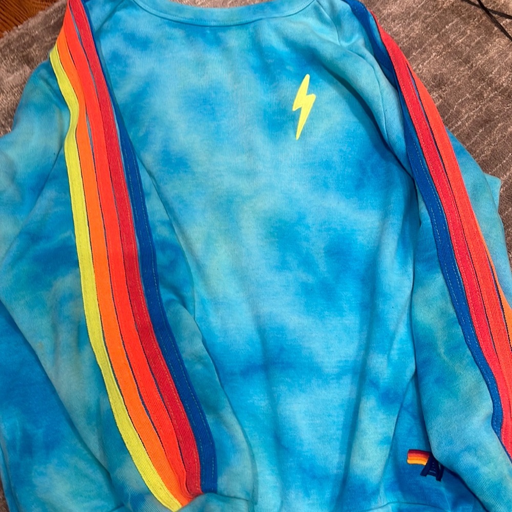 Aviator Nation tie die hoodie size medium